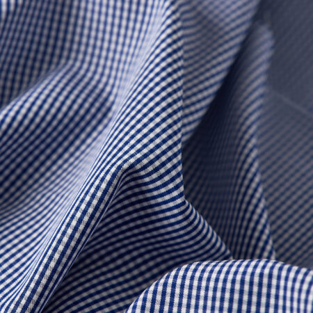 Premium Blue & White Checkered Cotton Shirt