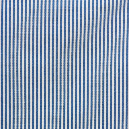Classic Blue & White Vertical Stripe Shirt
